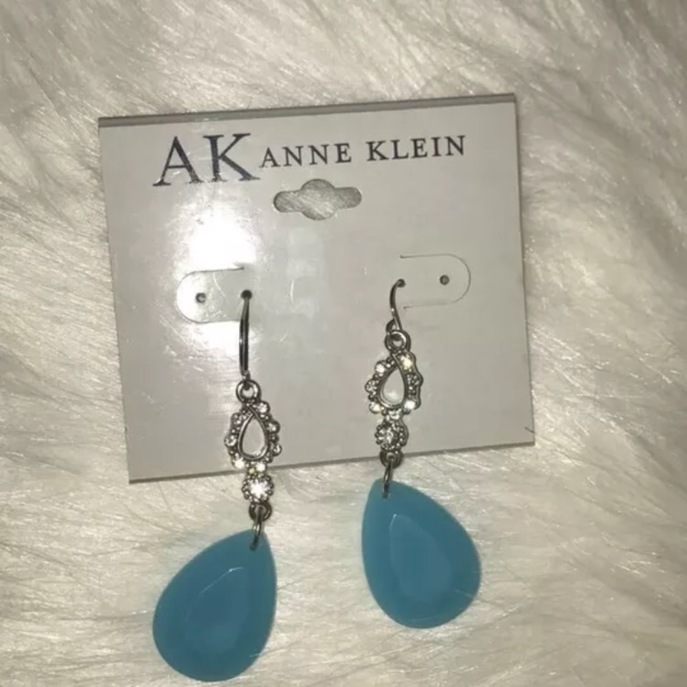 Authentic Anne Klein Blue Dangle/Drop Earrings